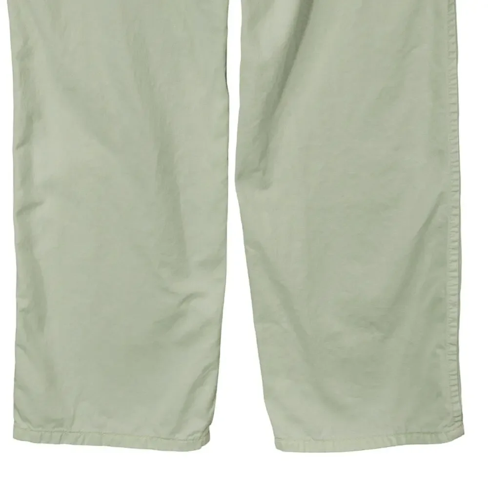 Stradivarius STR Cargo Pants sz 8 Women Pistachio Green Pockets Spring Coachella